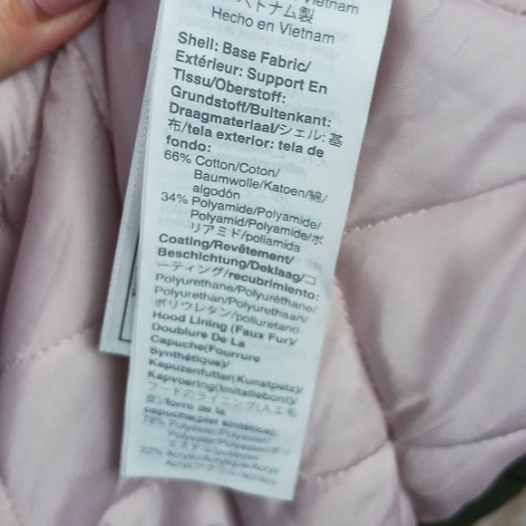 J. Crew Perfect Waxed Canvas PrimaLoft Winter Parka Dark Moss SZ S $398 - Picture 9 of 11